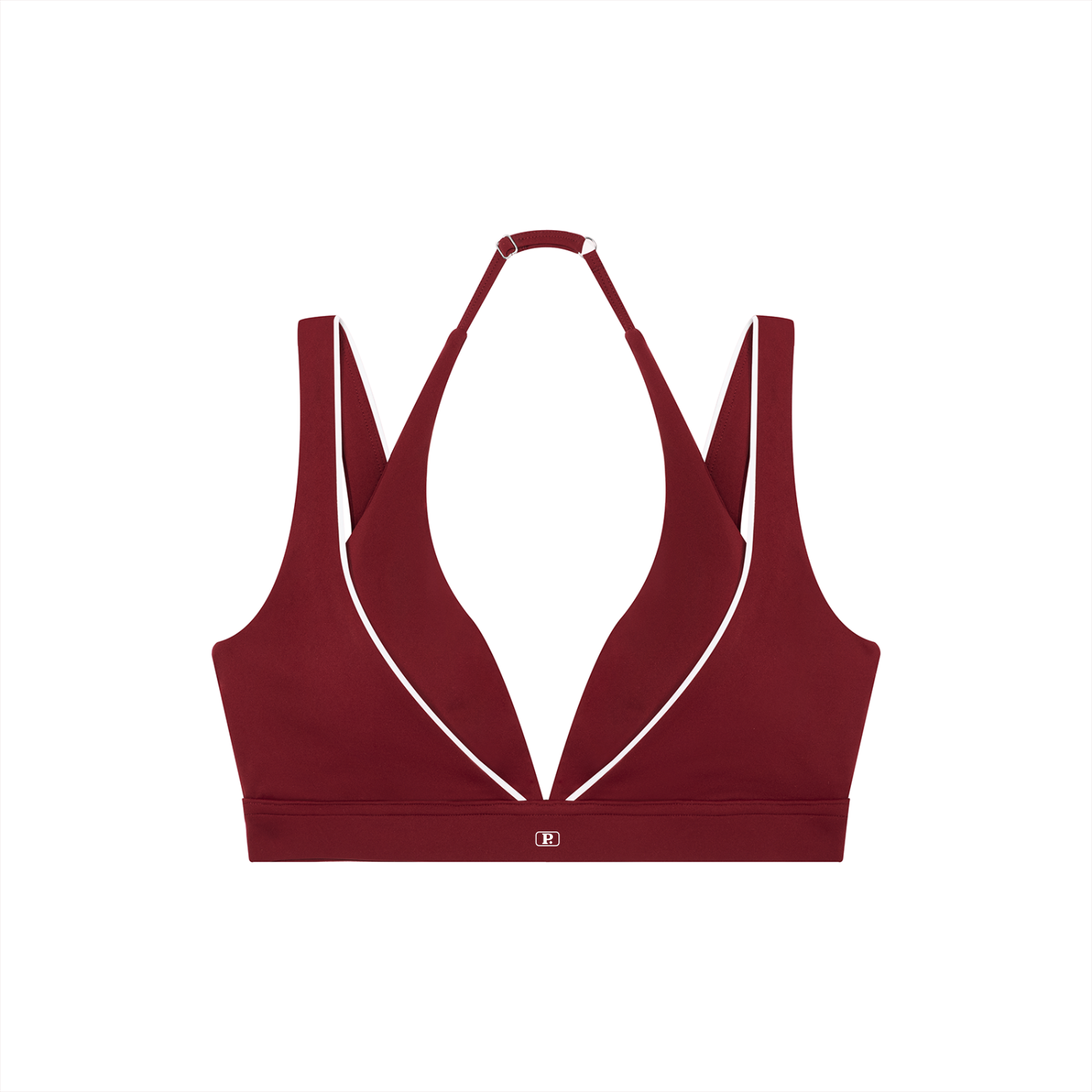 Possible Golf Haltered Neck Striped Bra