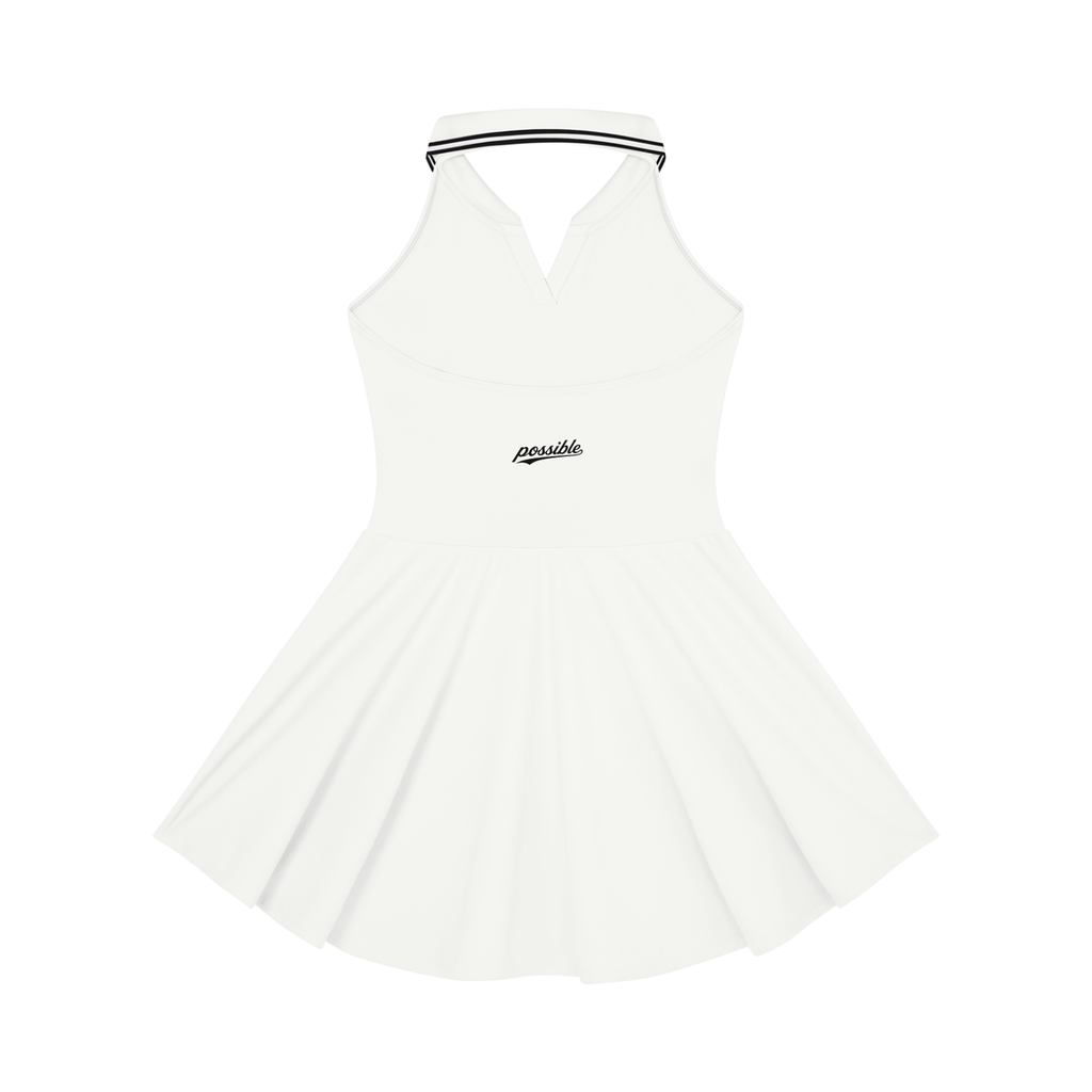 Possible Golf Collard Haltered A-Line Golf Dress