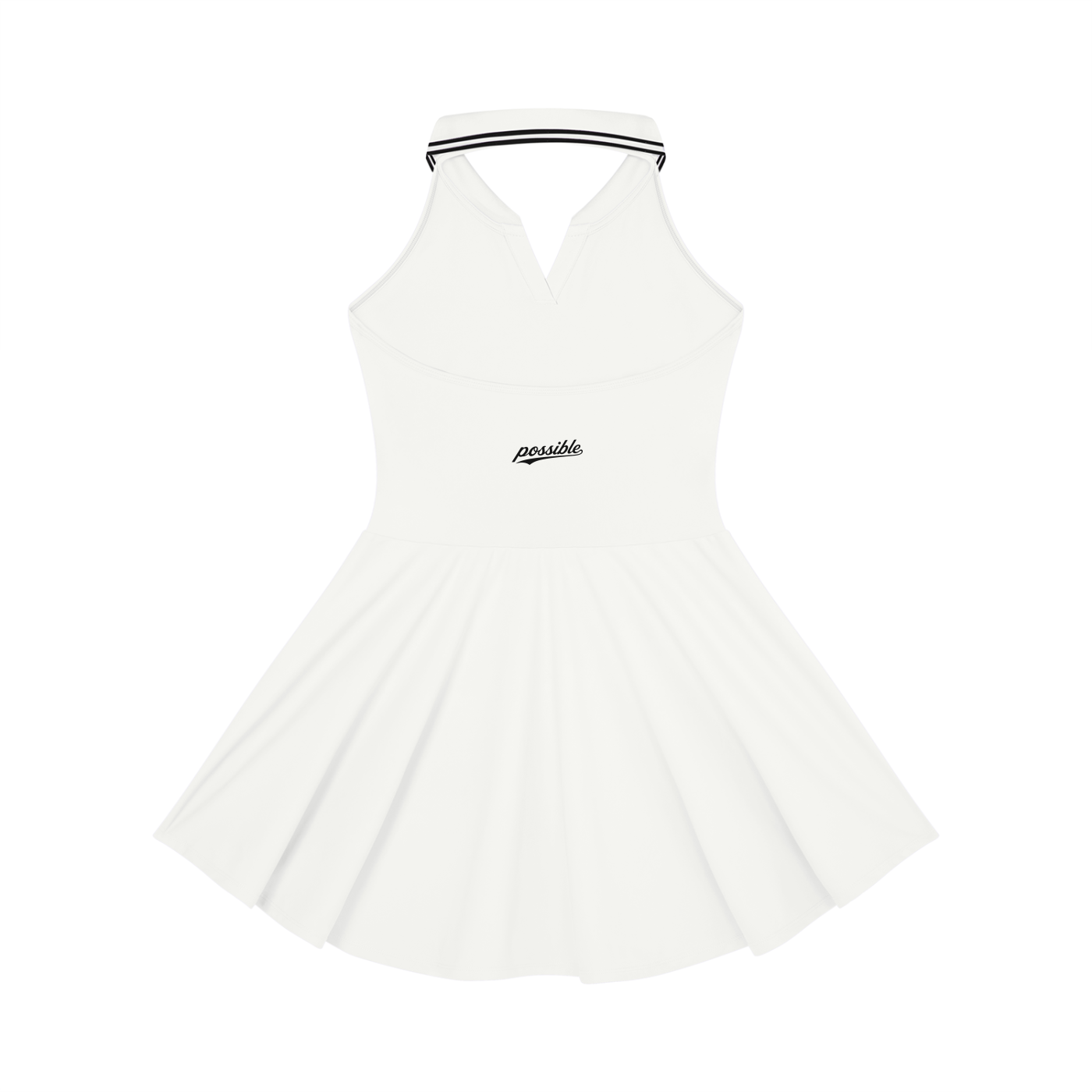 Possible Golf Collard Haltered A-Line Golf Dress