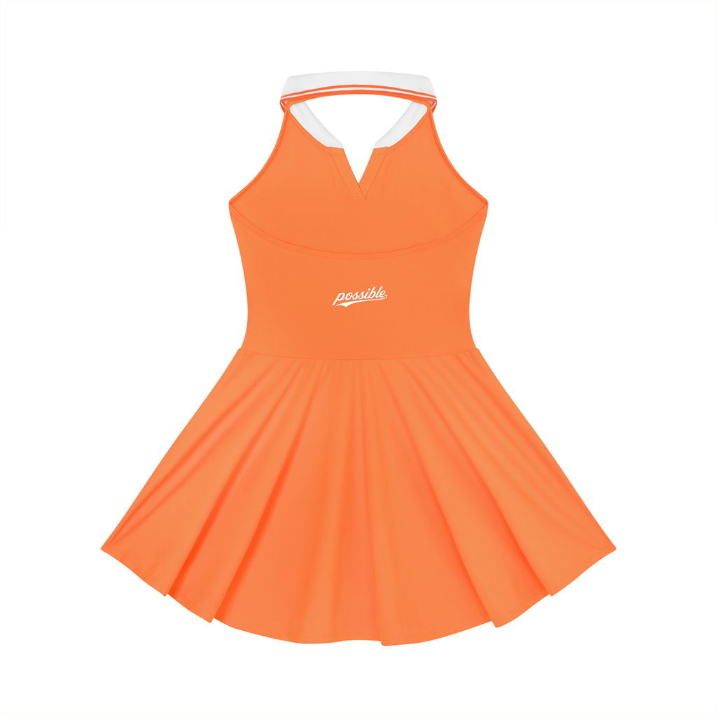 Possible Golf Collard Haltered A-Line Golf Dress