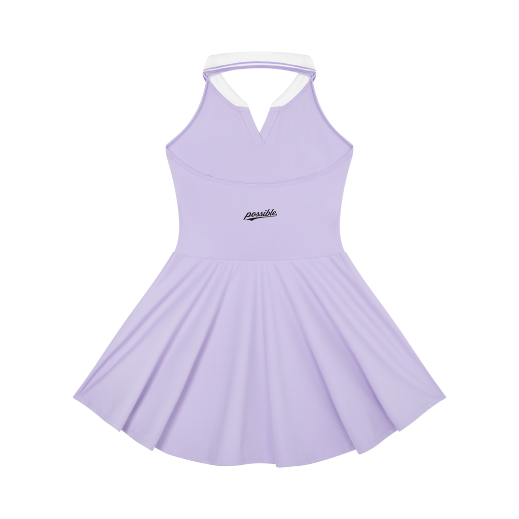 Possible Golf Collard Haltered A-Line Golf Dress