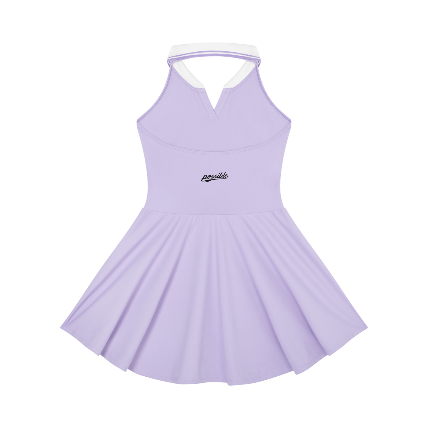 Possible Golf Collard Haltered A-Line Golf Dress