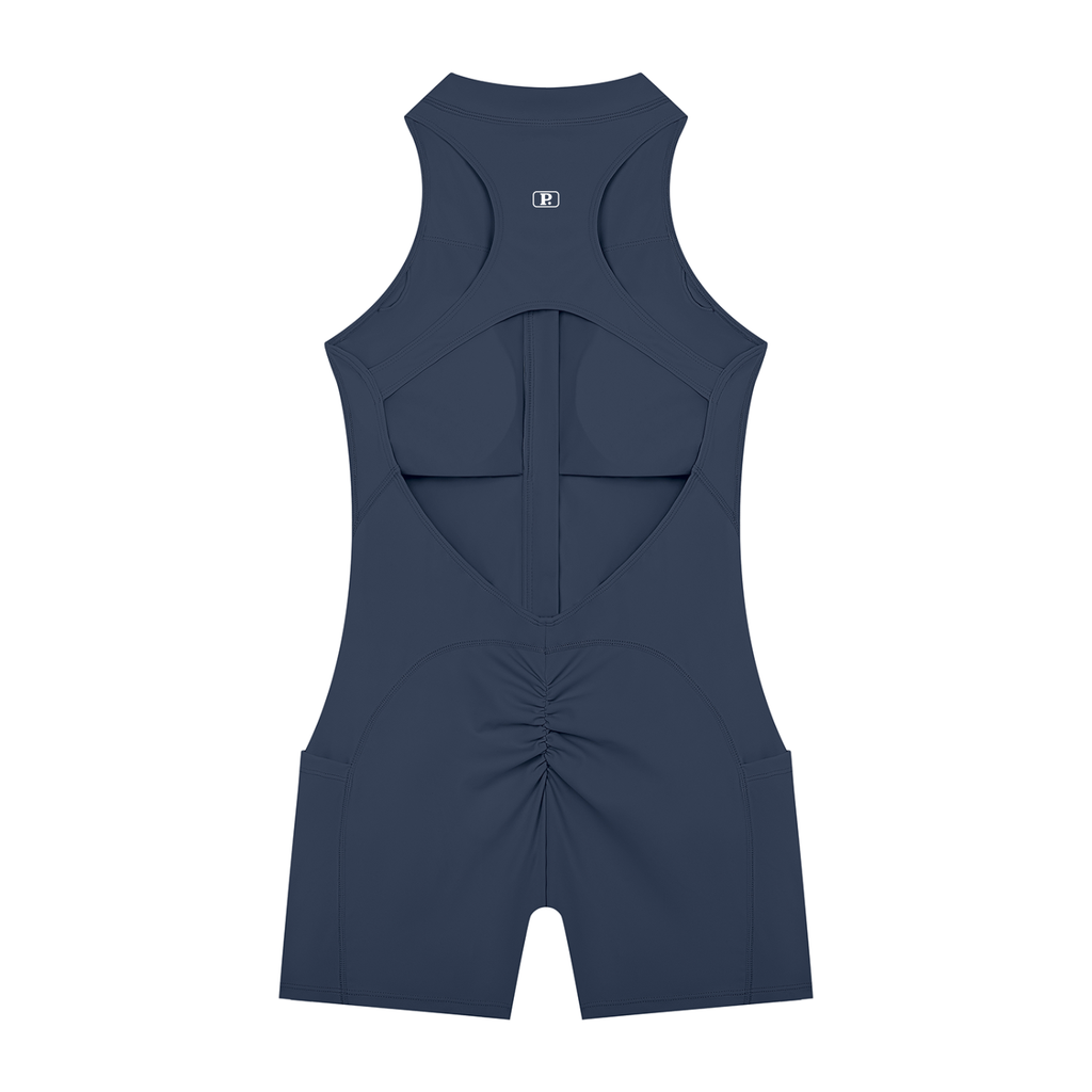 Women’s Half-Zip Yoga Romper