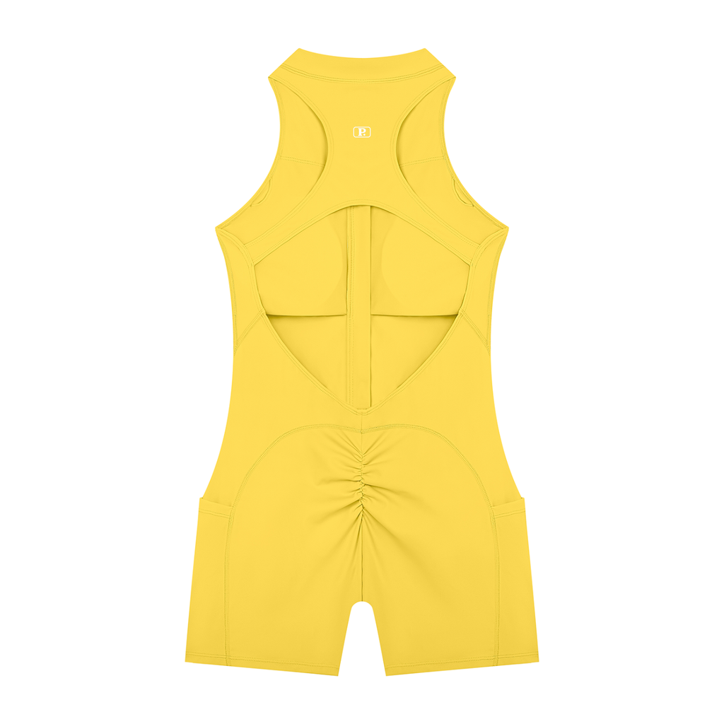 Women’s Half-Zip Yoga Romper