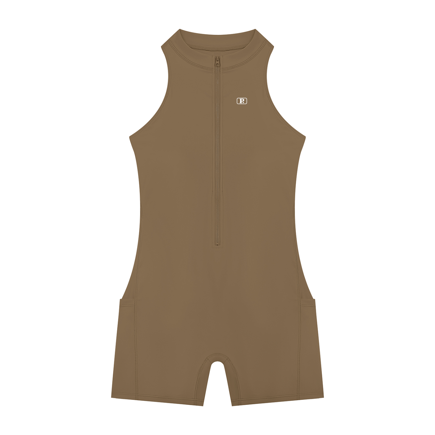 Women’s Half-Zip Yoga Romper