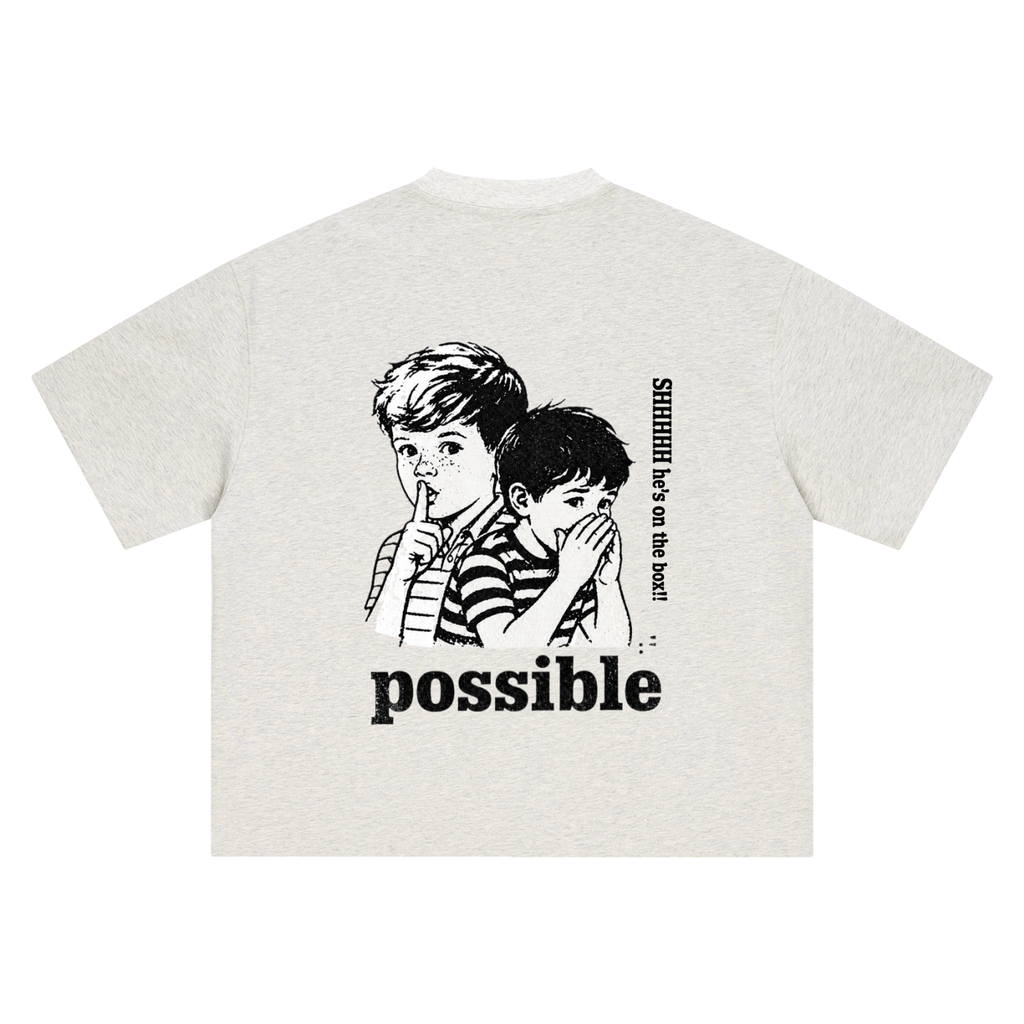 Boxy Shhhh Tee