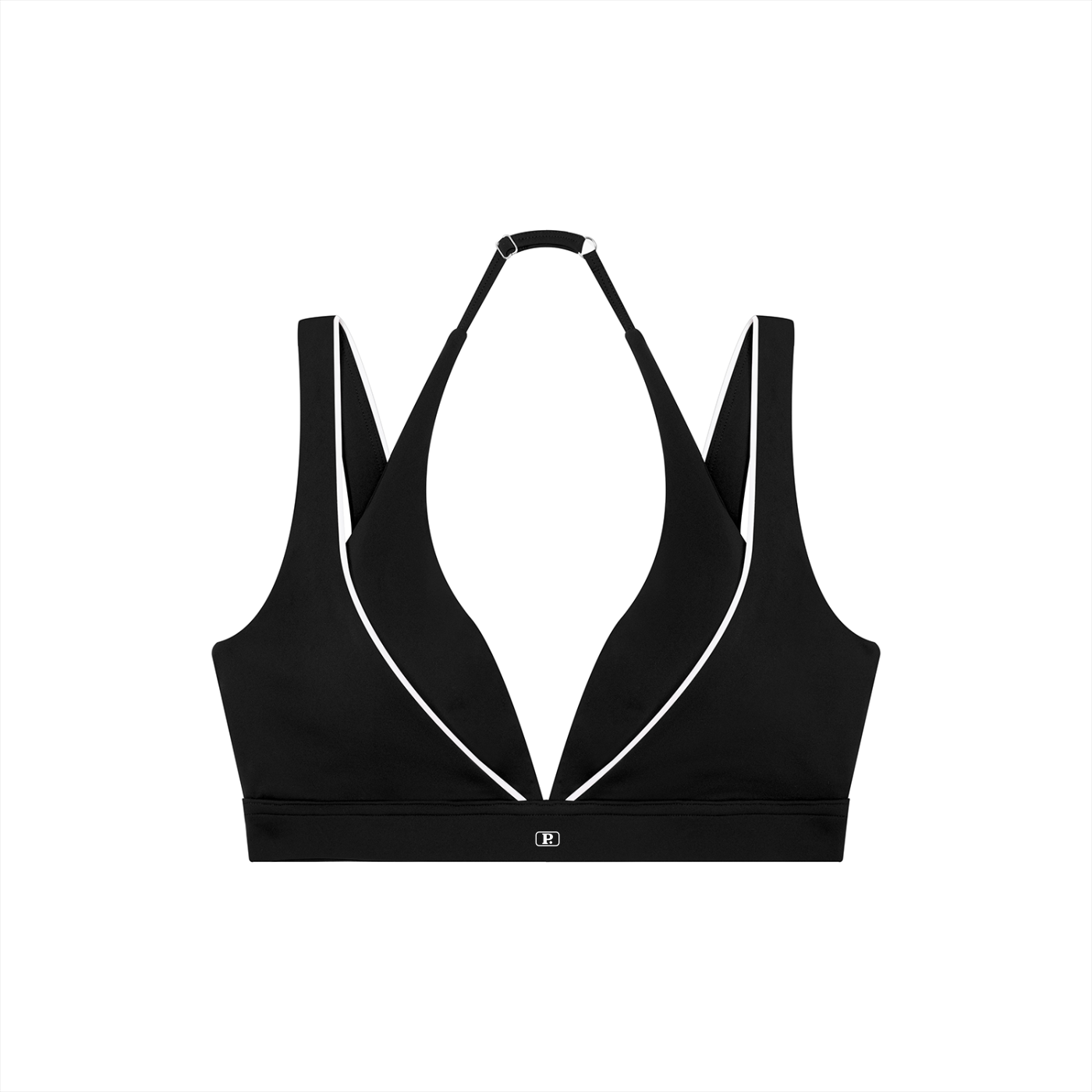 Possible Golf Haltered Neck Striped Bra