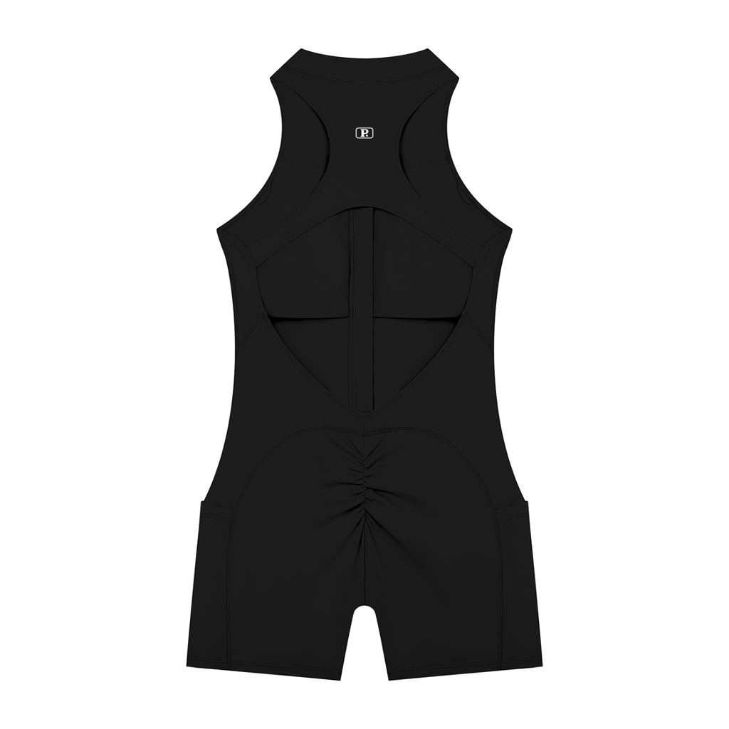 Women’s Half-Zip Yoga Romper