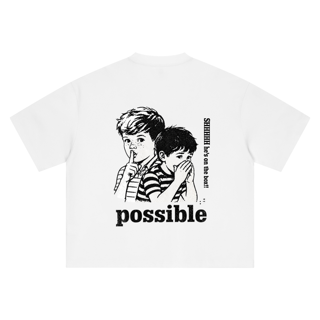 Boxy Shhhh Tee