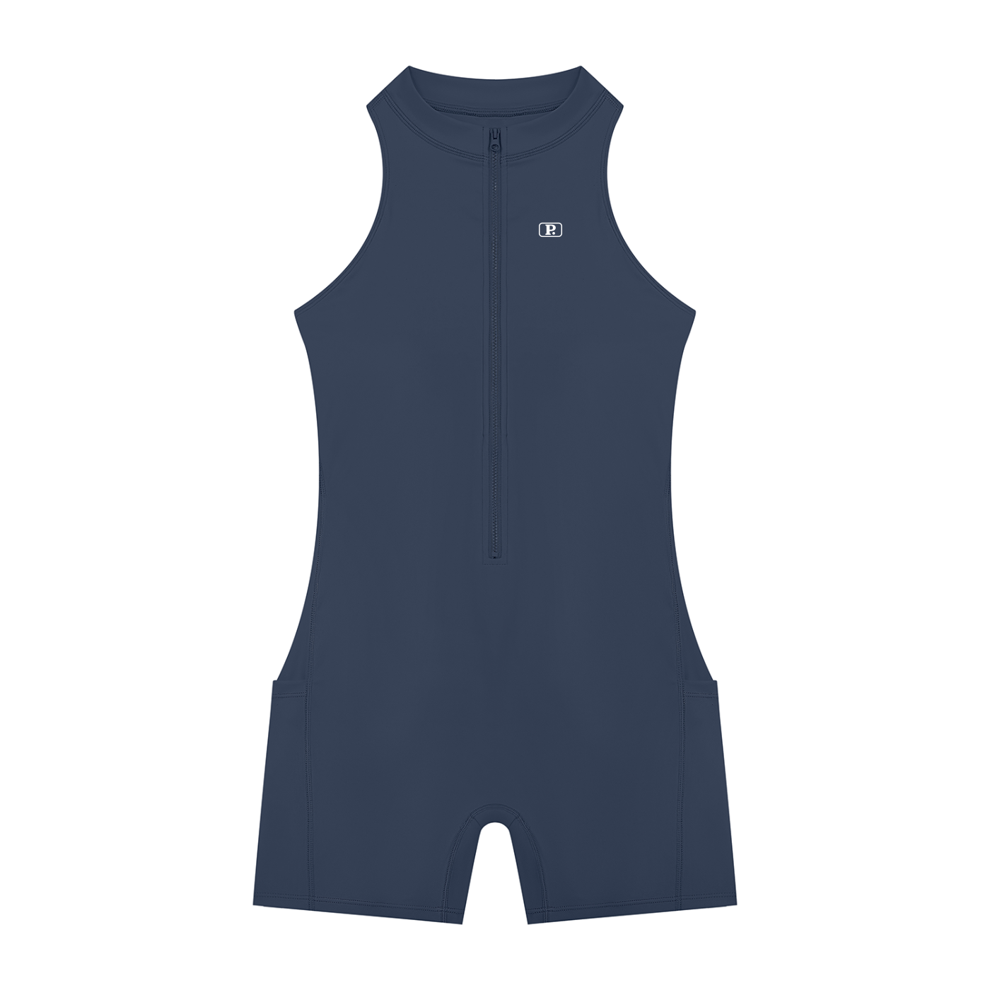 Women’s Half-Zip Yoga Romper