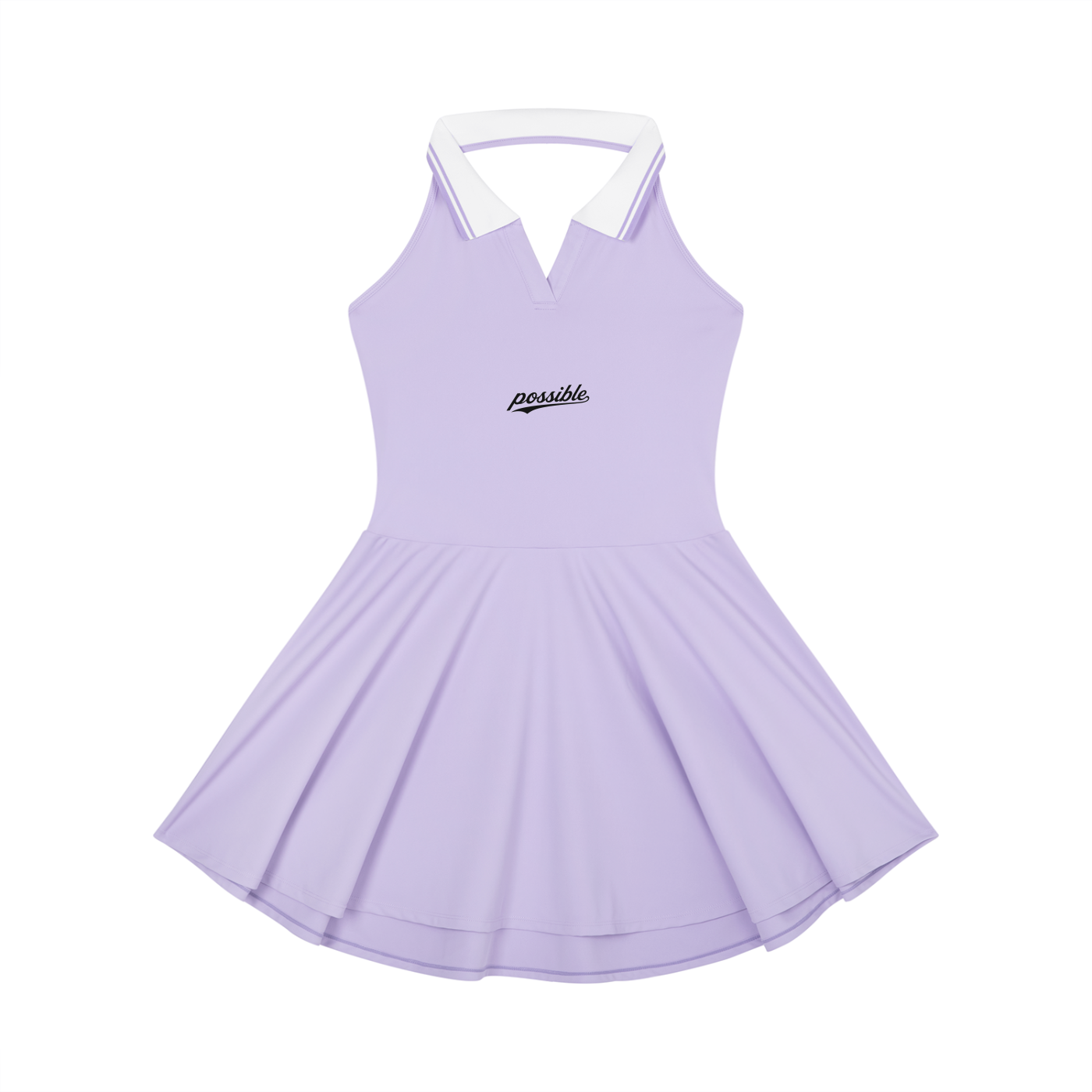 Possible Golf Collard Haltered A-Line Golf Dress