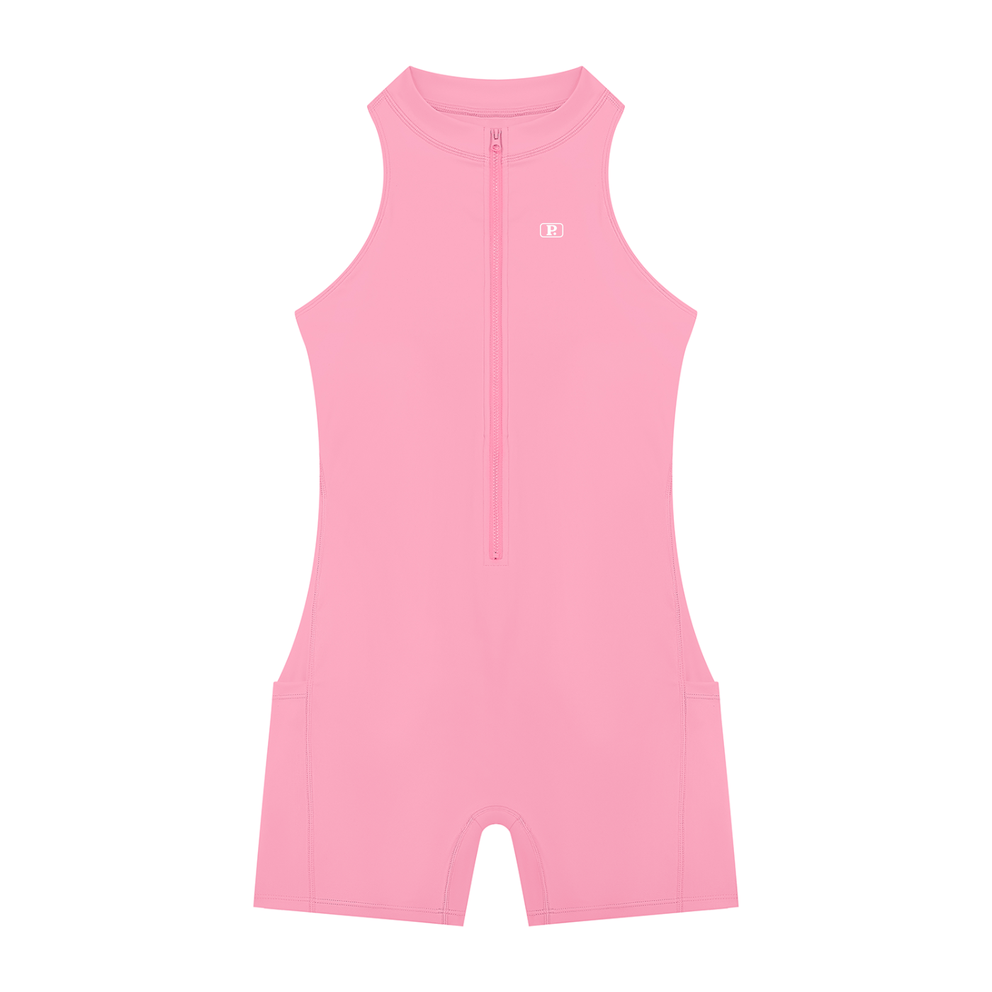 Women’s Half-Zip Yoga Romper