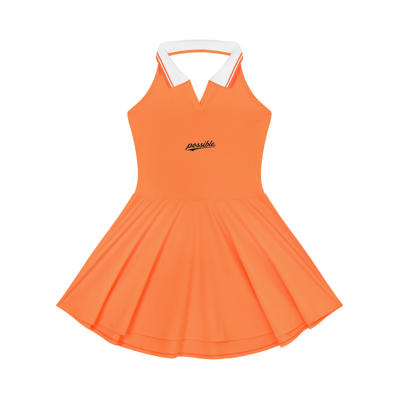 Possible Golf Collard Haltered A-Line Golf Dress