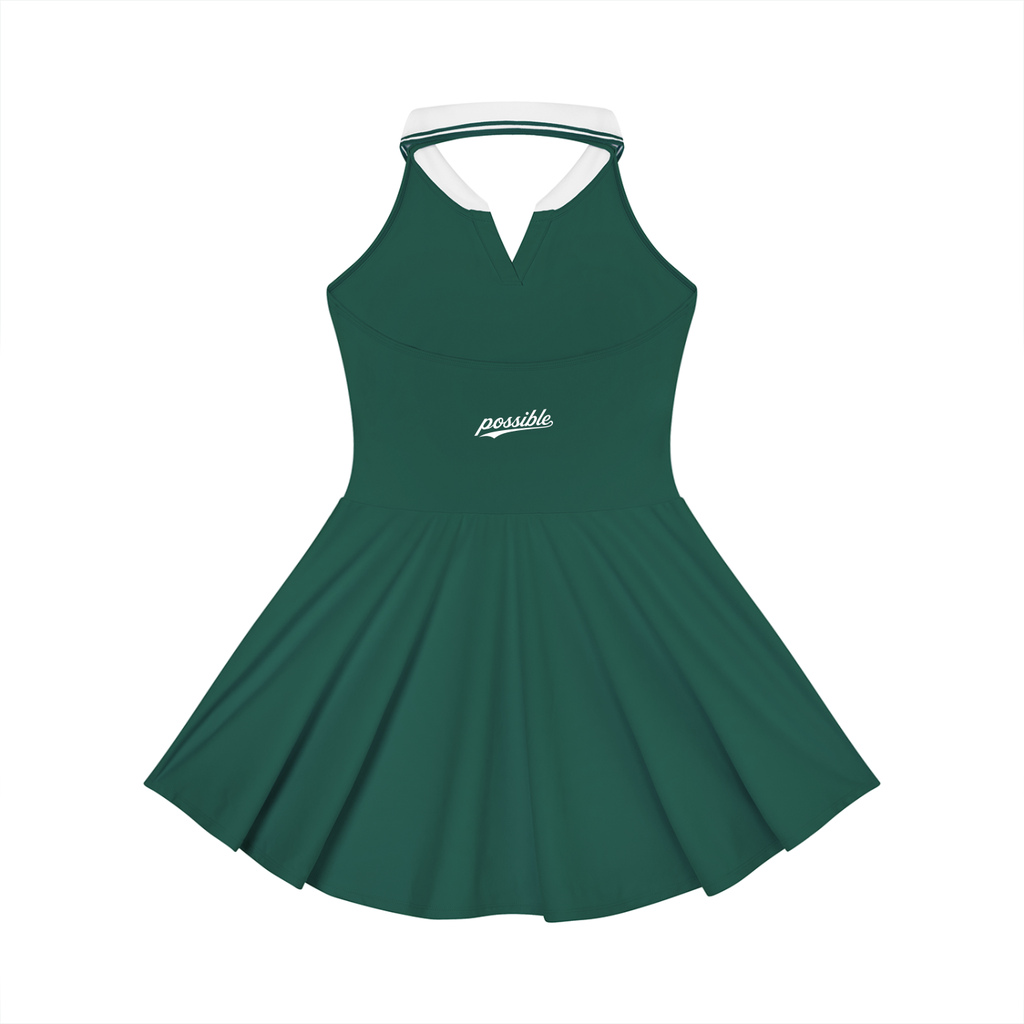 Possible Golf Collard Haltered A-Line Golf Dress