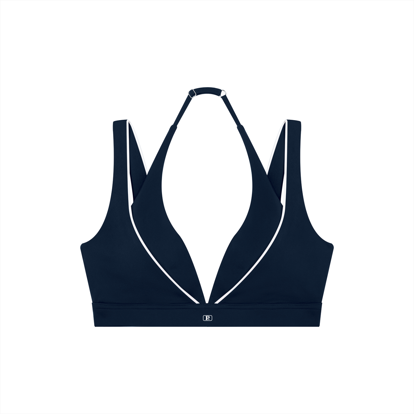 Possible Golf Haltered Neck Striped Bra
