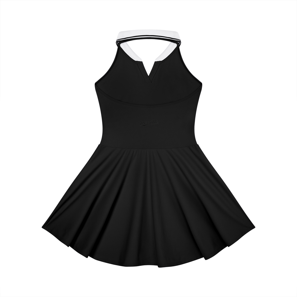 Possible Golf Collard Haltered A-Line Golf Dress