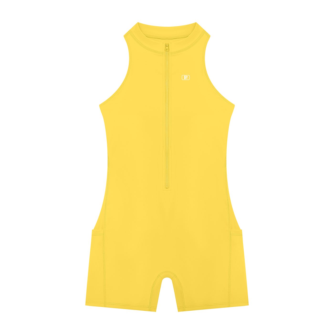 Women’s Half-Zip Yoga Romper