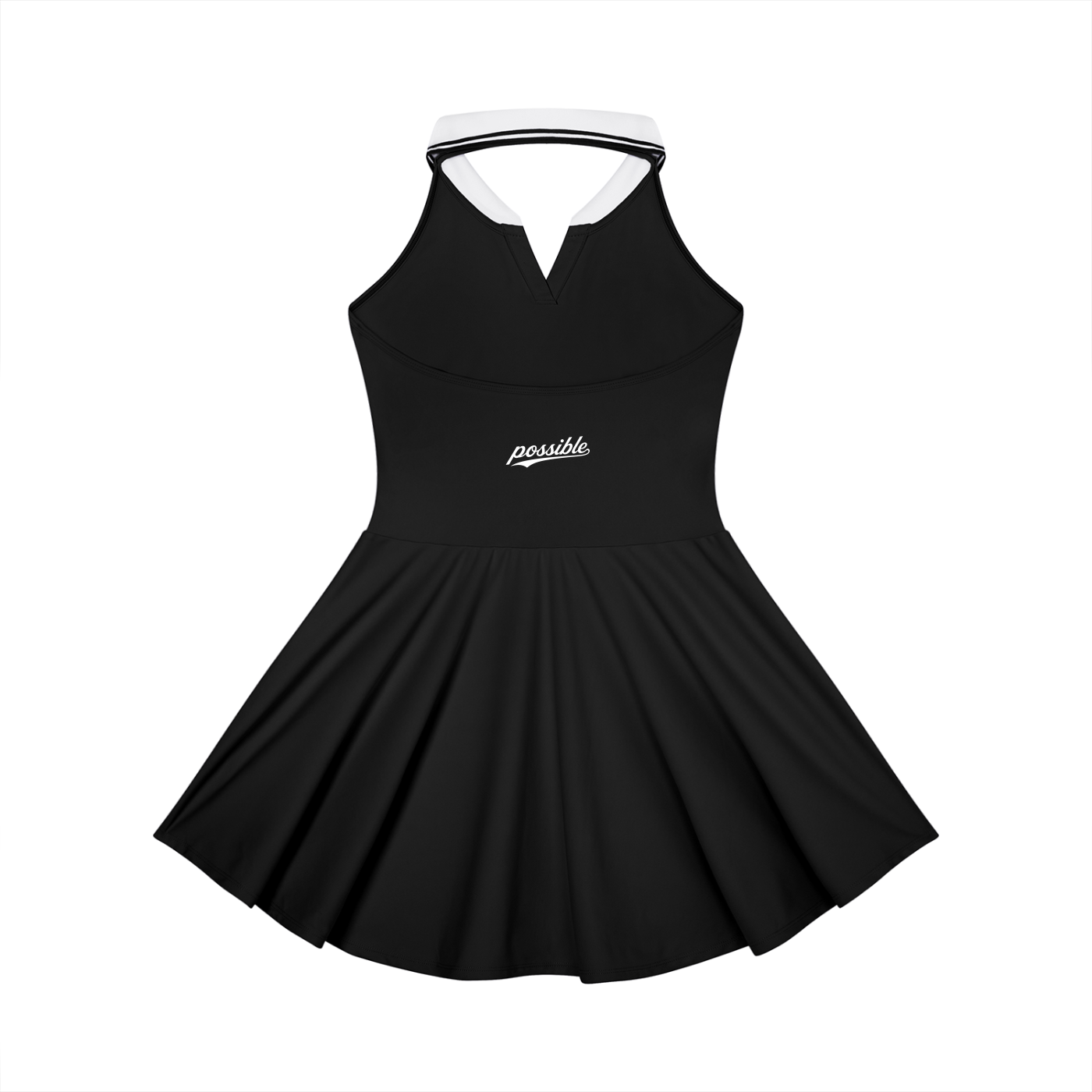 Possible Golf Collard Haltered A-Line Golf Dress