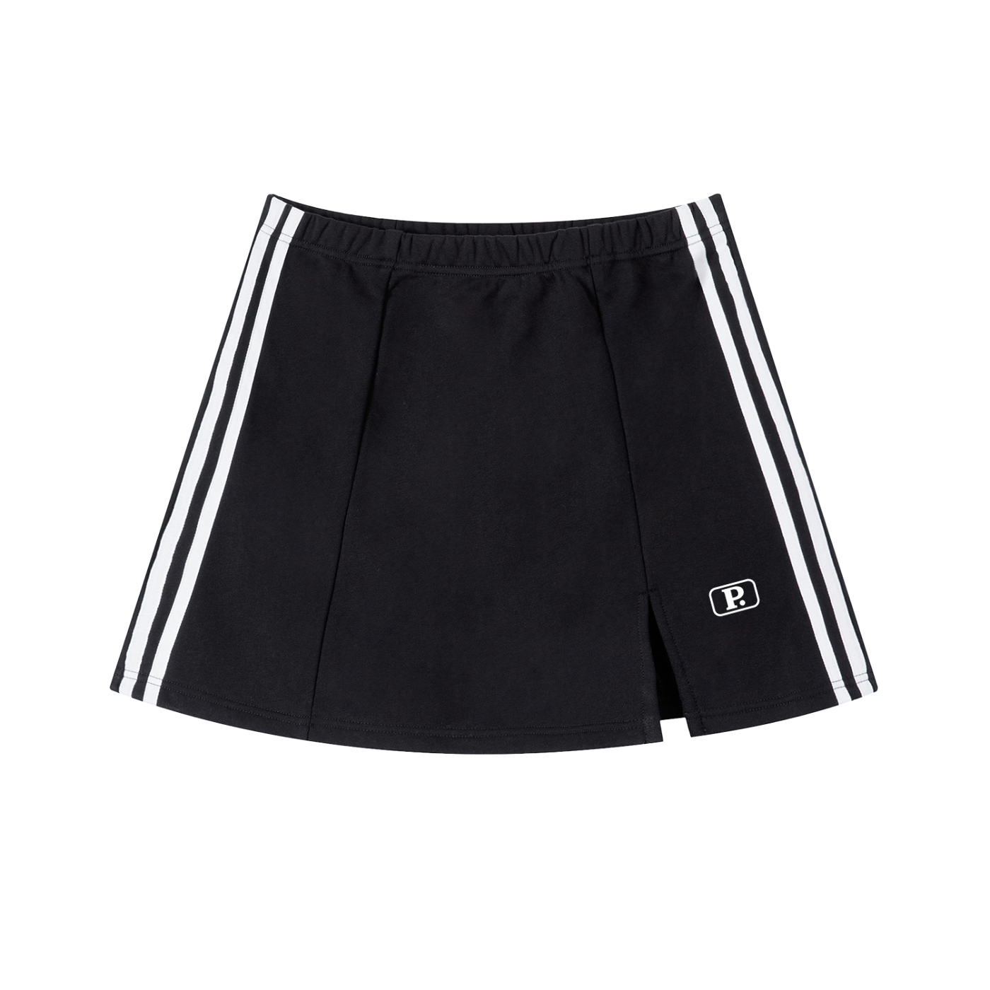 Possible Golf Striped Slit Skirt