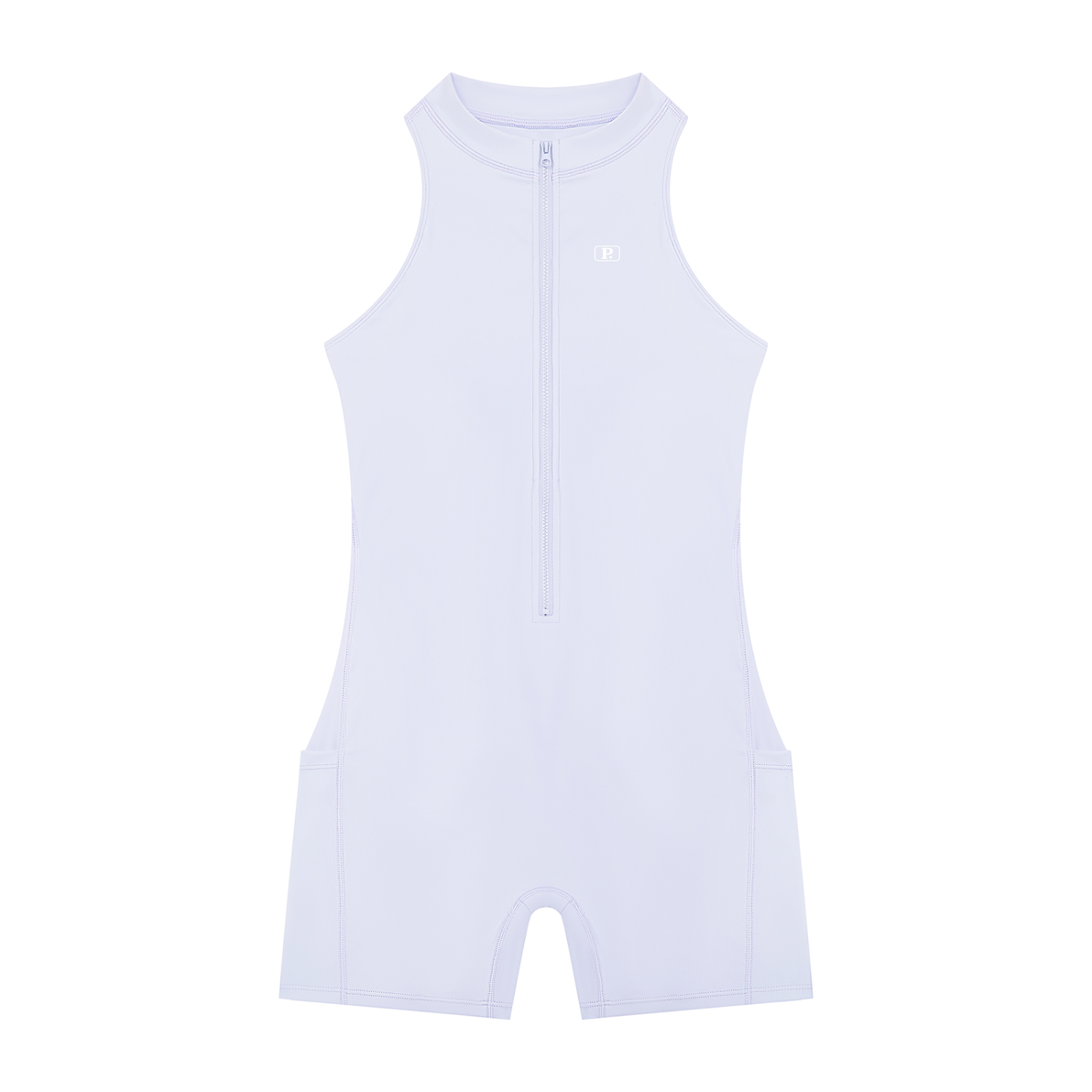 Women’s Half-Zip Yoga Romper