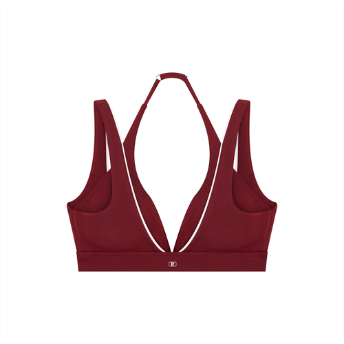 Possible Golf Haltered Neck Striped Bra