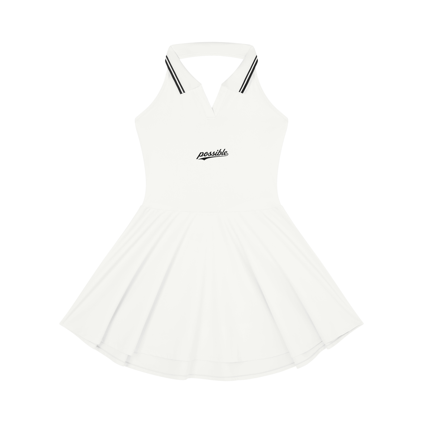 Possible Golf Collard Haltered A-Line Golf Dress