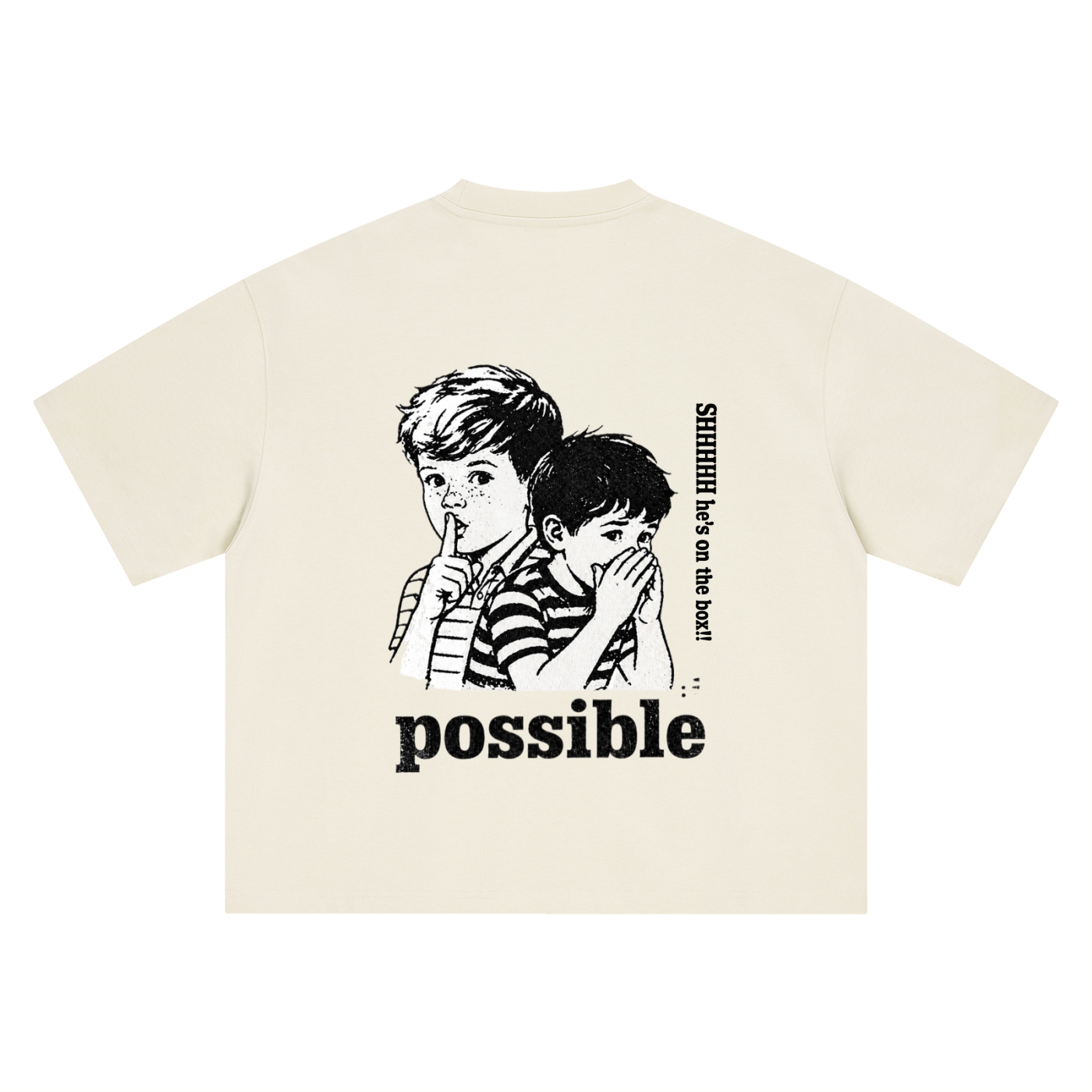 Boxy Shhhh Tee