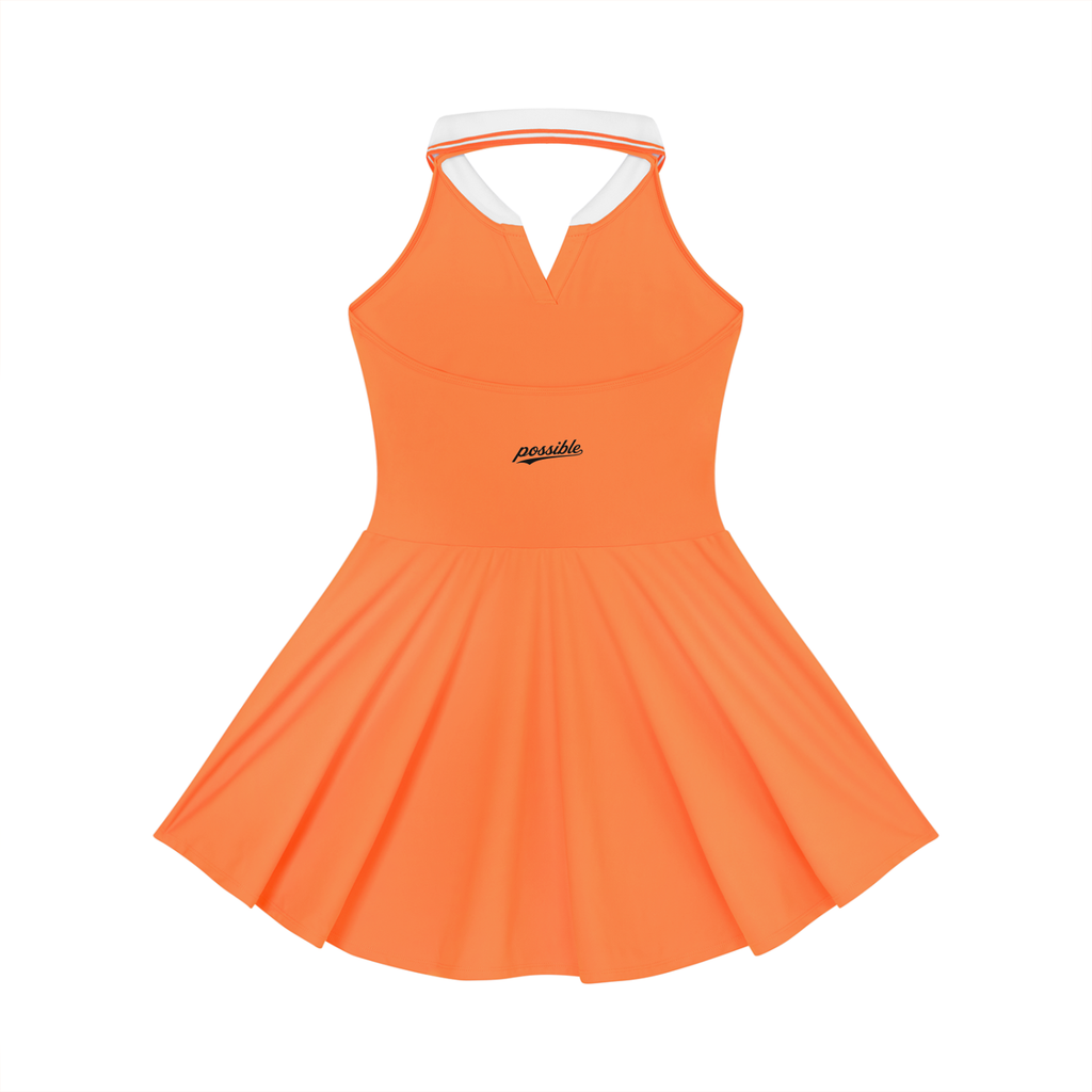 Possible Golf Collard Haltered A-Line Golf Dress