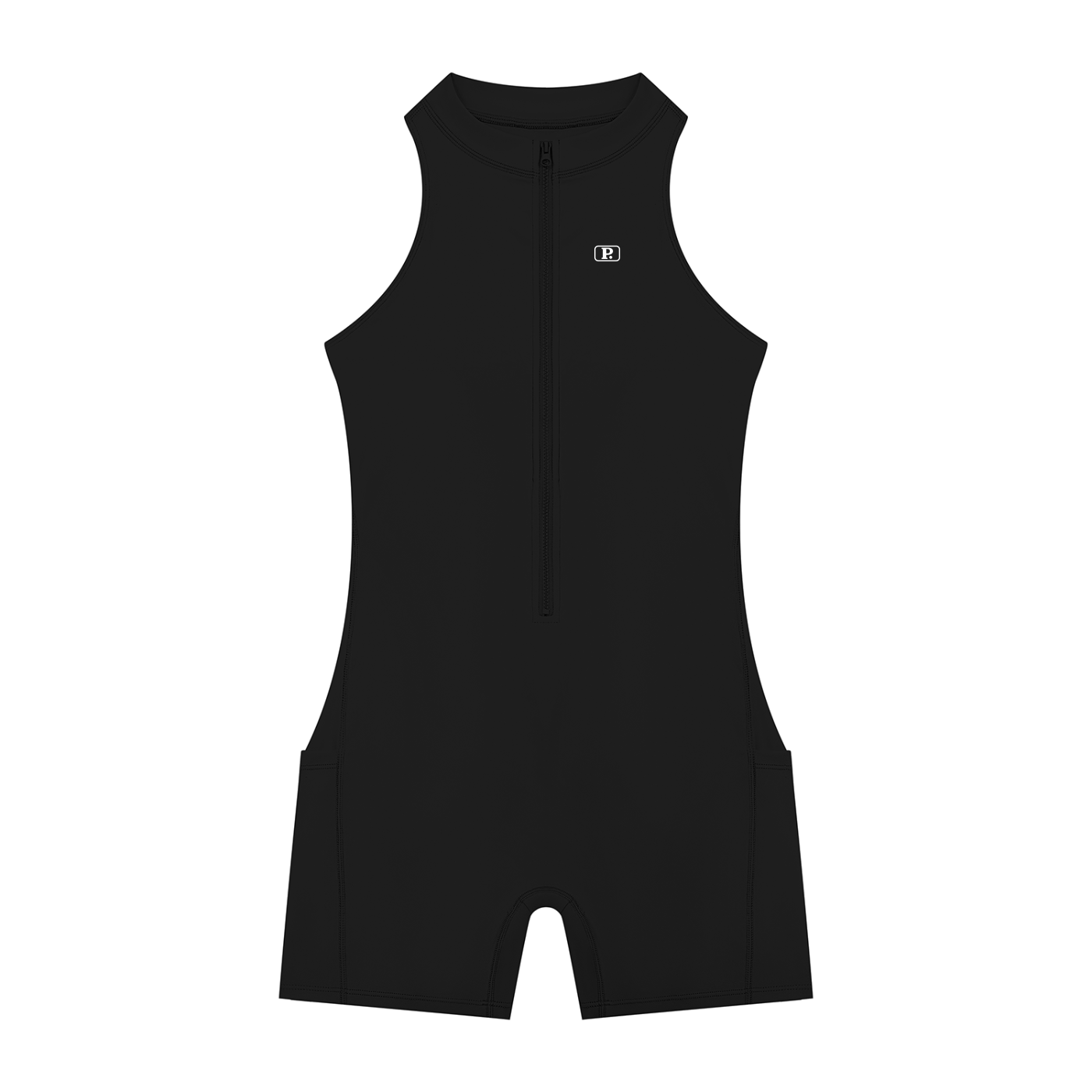 Women’s Half-Zip Yoga Romper